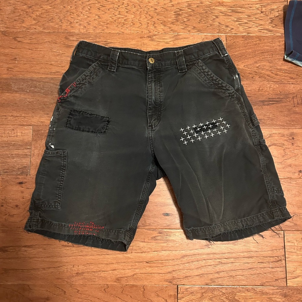 Carhartt Black Cargo Shorts for Men